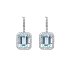 Goldohrringe Crivelli mit Aquamarinen und Diamanten