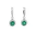 Goldohrringe mit Smaragden und Diamanten