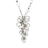 Goldhalskette mit farbigen Edelsteinen und Diamanten