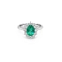 Goldring mit Smaragd und Diamanten