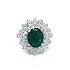 Goldring mit Smaragd und Diamanten