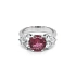 Goldring mit rotem Spinell und Diamanten