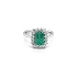 Goldring mit Smaragd und Diamanten