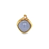 Goldring mit Chalcedon und Diamant