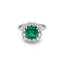 Goldring mit Smaragd und Diamanten