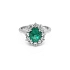 Goldring mit Smaragd und Diamanten