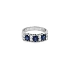Goldring mit Saphiren und Diamanten