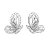 Gold-Ohrringe mit Diamanten