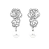 Gold Perlenohrringe mit Diamanten SS AA