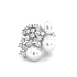 Goldring mit natürlichen Perlen und Diamanten