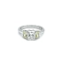 Goldring mit gelben und weißen Diamanten