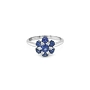 Goldring mit Saphiren und Diamanten