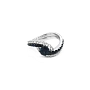Goldring mit Saphiren und Diamanten
