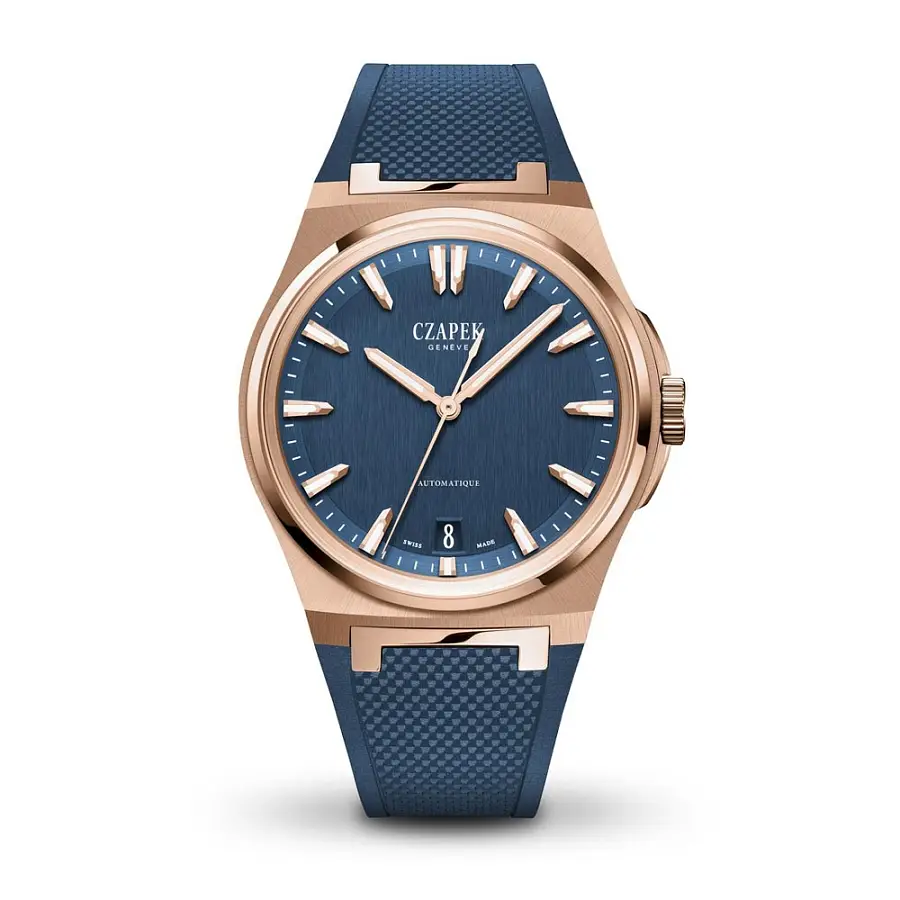 Cap Antarctique Mount Erebus Tiefblau Rose Gold und Gummi