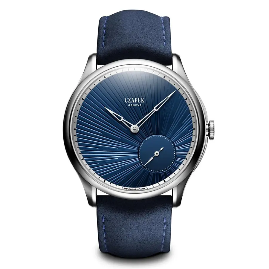 Mütze Promenade Guilloché Soleil Bleu Nuit