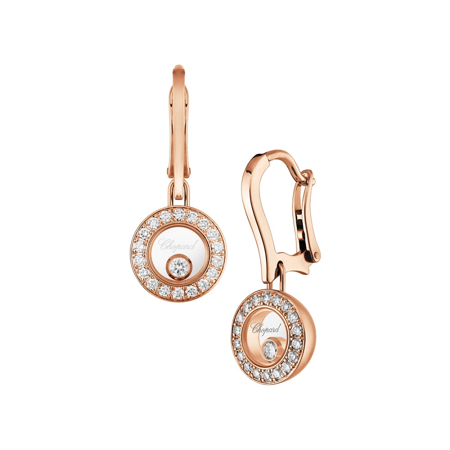 Gold-Ohrringe Chopard Happy Diamonds 83A017-5401