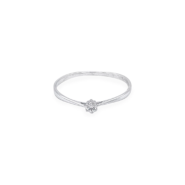 Gold Verlobungsring mit Zirkon