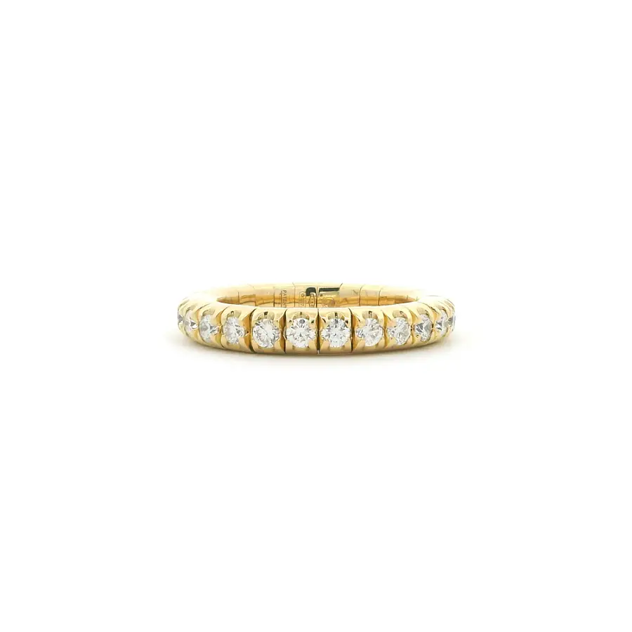 Eternity-Ring aus 18kt Gelbgold mit Diamanten 1,04 ct