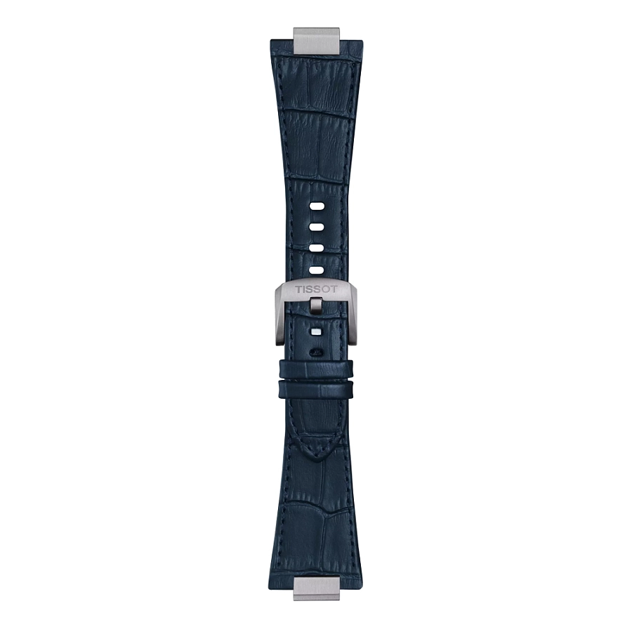 Blaues Tissot Lederarmband für PRX 42 mm T852.049.411