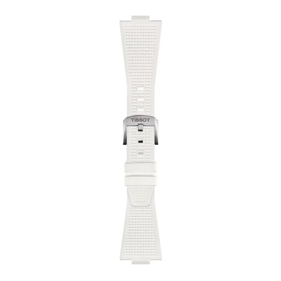 Weißes Tissot Gummiarmband für PRX 40 mm T852.048.463