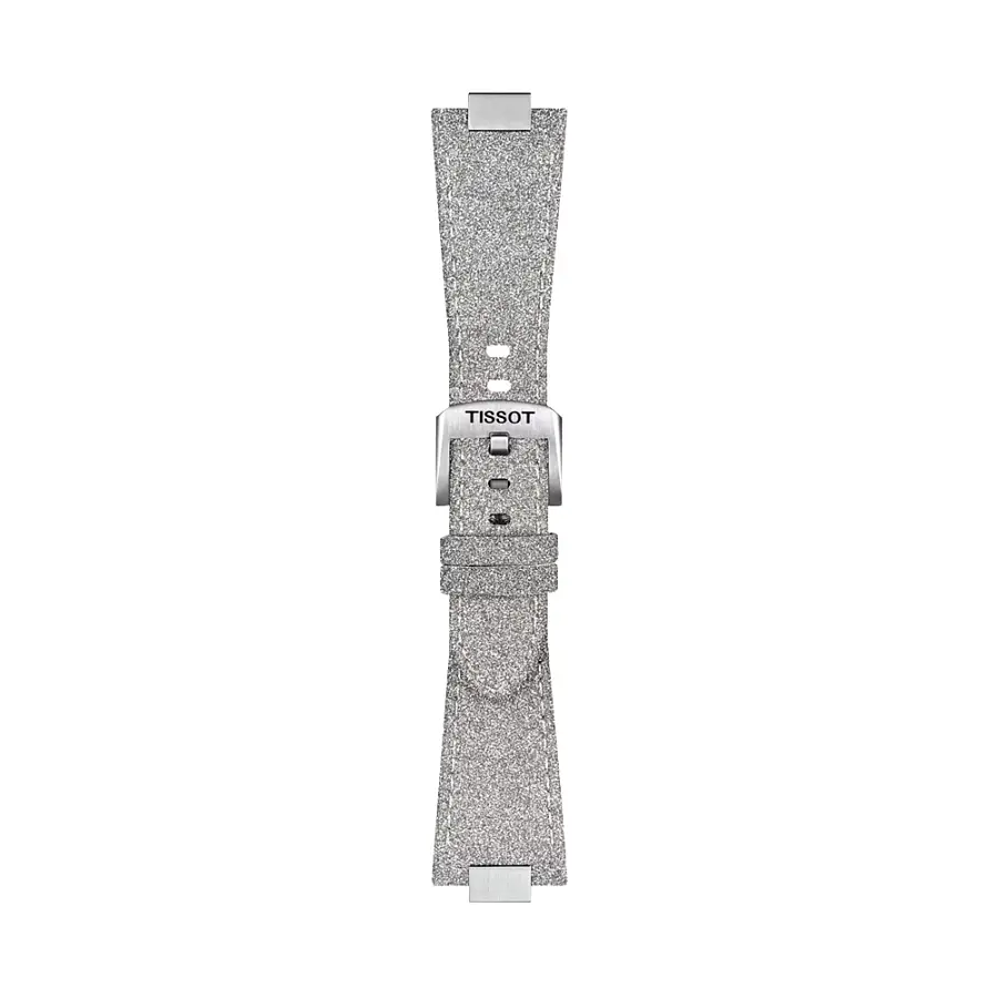 Graues Tissot Lederarmband für PRX 35 mm T852.049.550