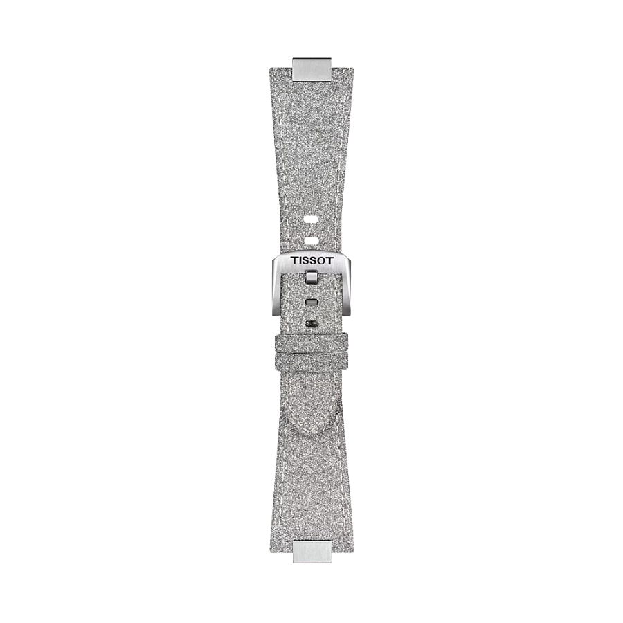 Graues Tissot Lederarmband für PRX 35 mm T852.049.550