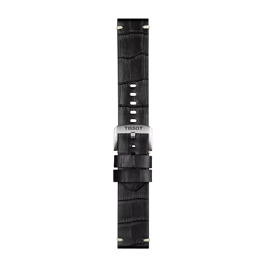 Tissot schwarzes lederarmband 22mm T852.046.775