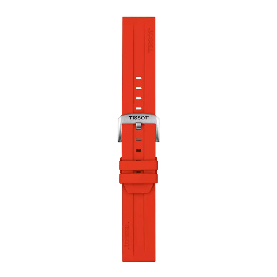 Rotes silikonarmband Tissot 22 mm T852.047.920