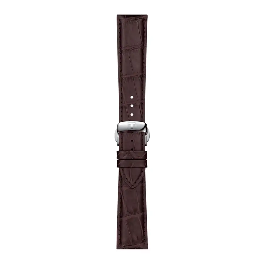 Braunes lederarmband Tissot 21 mm T852.045.399