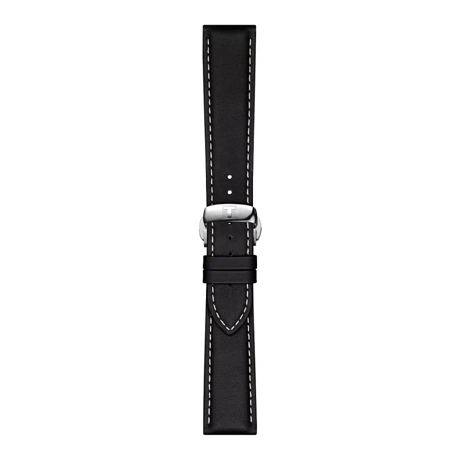 Schwarzes lederarmband Tissot 21 mm T852.044.599