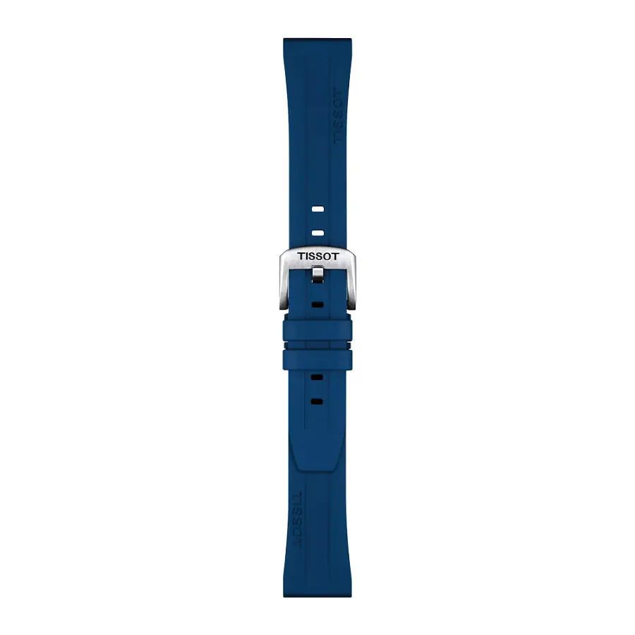 Blaues kautschukarmband Tissot 20 mm T852.044.837