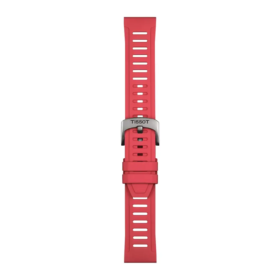 Rotes silikonarmband Tissot 21 mm T852.049.243