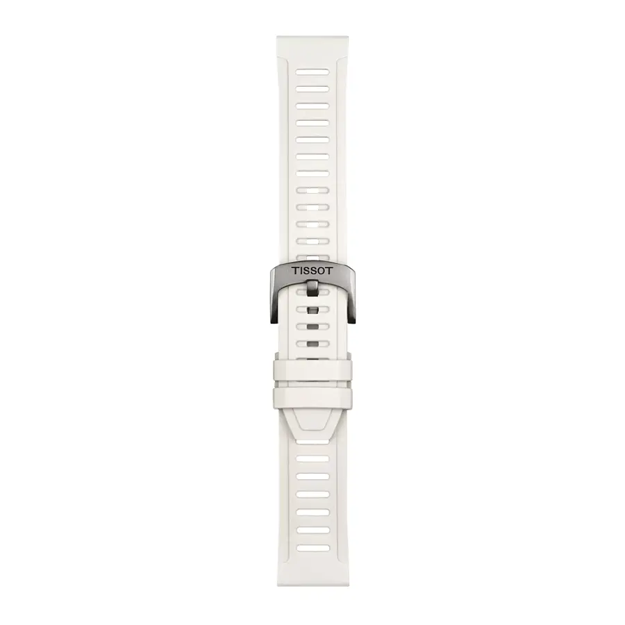 Weißes silikonarmband Tissot 21 mm T852.049.245