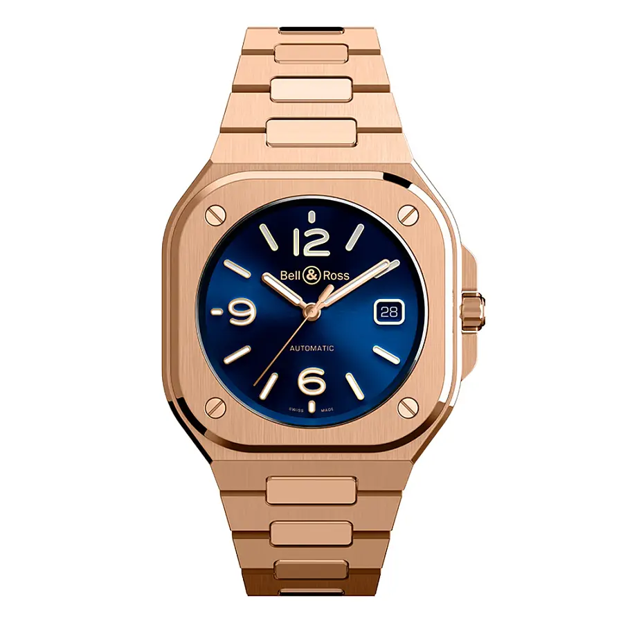 Bell & Ross BR 05 Blau Gold BR05A-BLU-PG/SPG