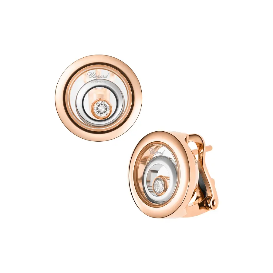 Gold-Ohrringe Chopard Happy Spirit 848230-9001