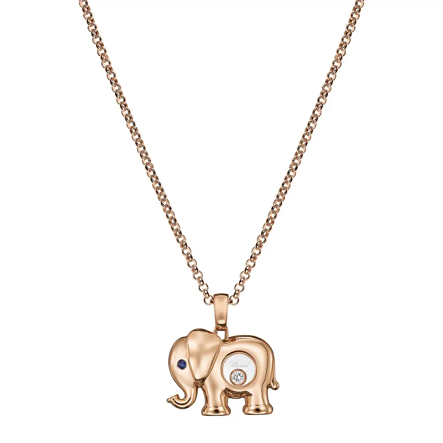 Gold-Anhänger Chopard Happy Diamonds Elefant 79A189-5001
