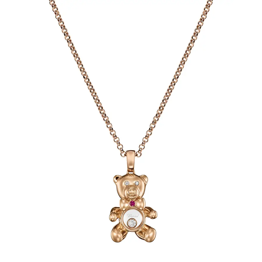 Gold-Anhänger Chopard Happy Diamonds Teddybär 79A188-5001