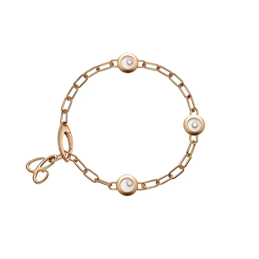 Goldarmband Chopard Happy Diamonds 85A117-5010