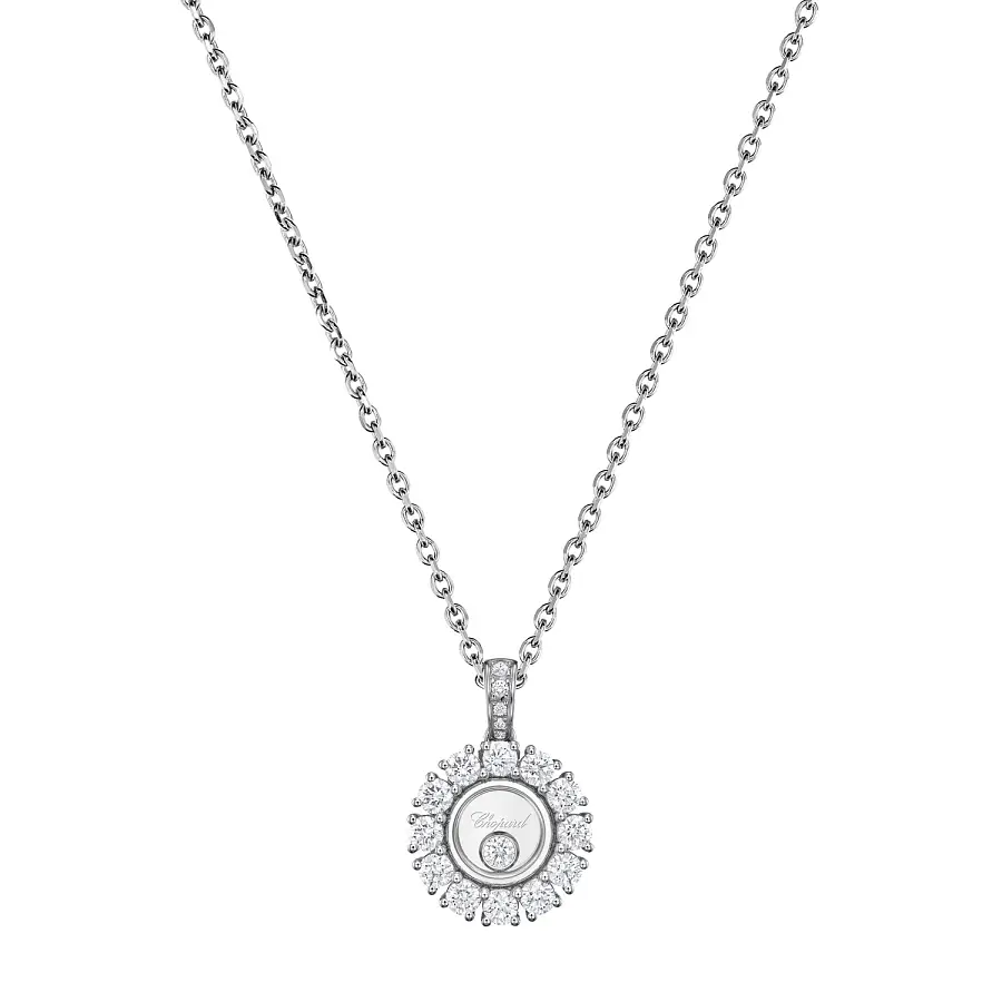 Gold Chopard Happy Diamonds Halskette 79A609-1001