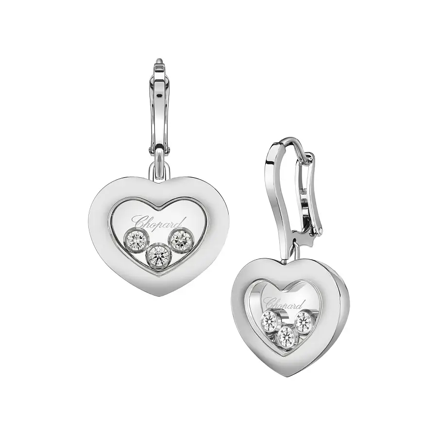 Gold-Ohrringe Chopard Happy Diamonds 83A611-1301