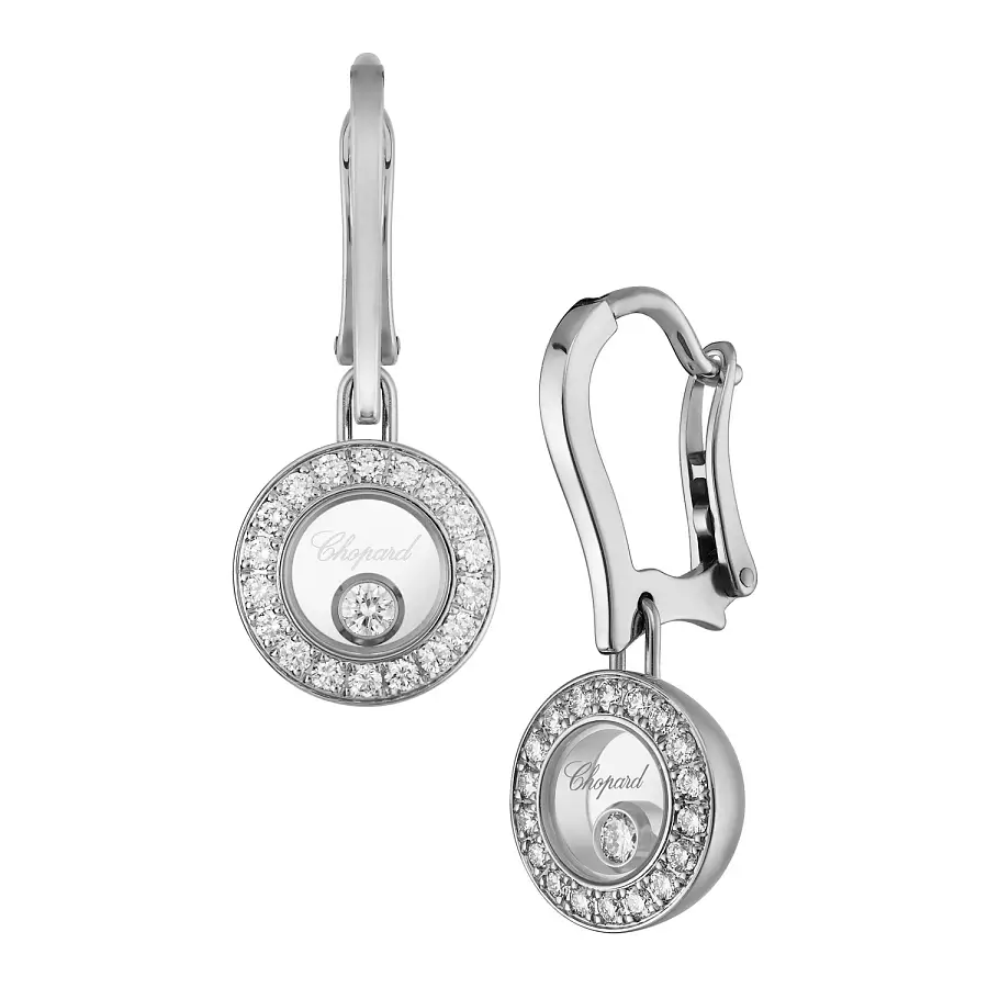 Gold-Ohrringe Chopard Happy Diamonds 83A017-1401