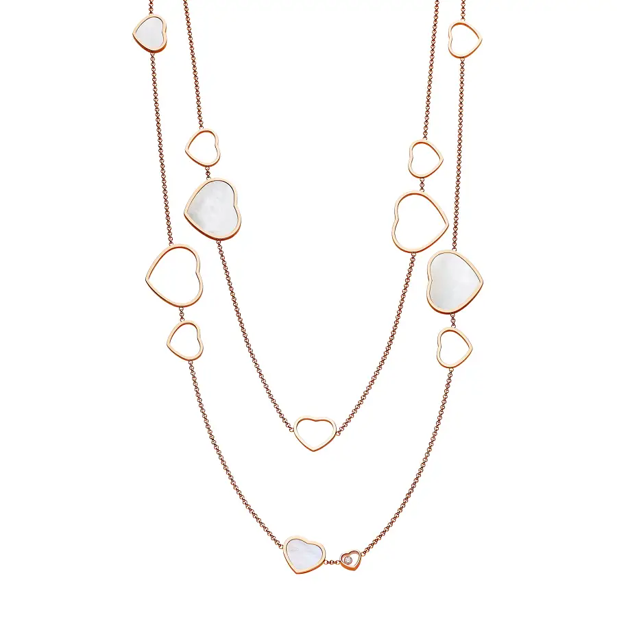 Gold Chopard Happy Hearts Halskette 817482-5301