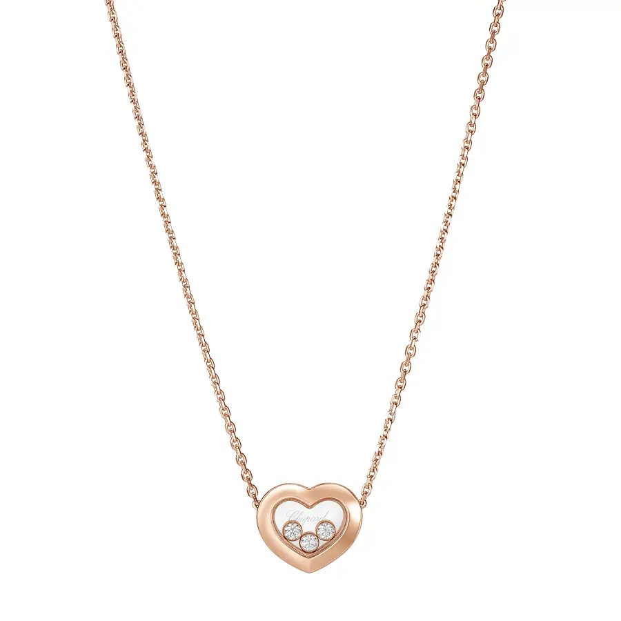 Gold Chopard Happy Diamonds Halskette 81A611-5001