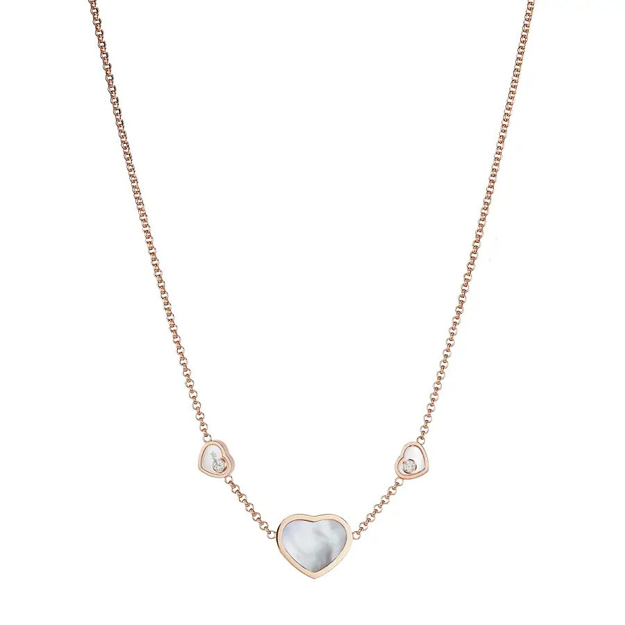 Gold Chopard Happy Hearts Halskette 81A082-5301