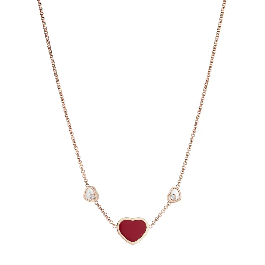 Gold Chopard Happy Hearts Halskette 81A082-5801
