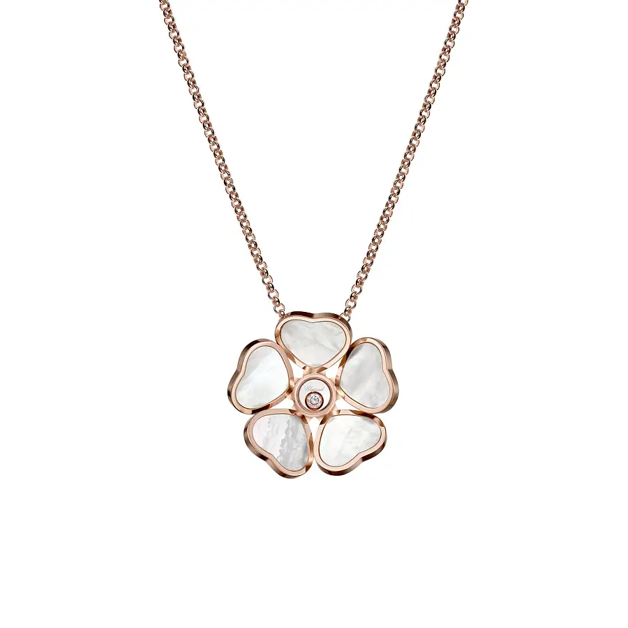 Gold-Anhänger Chopard Happy Hearts Blumen 79A085-5301