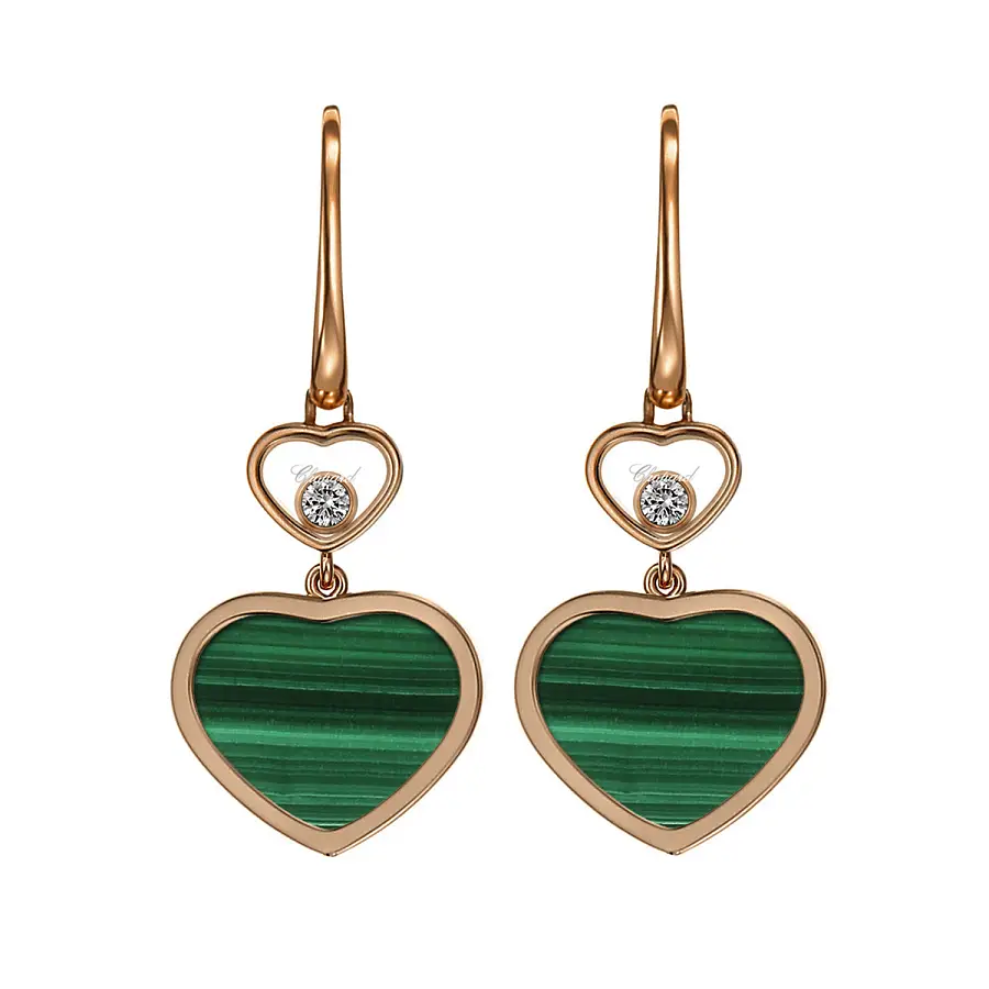 Gold-Ohrringe Chopard Happy Hearts 837482-5111