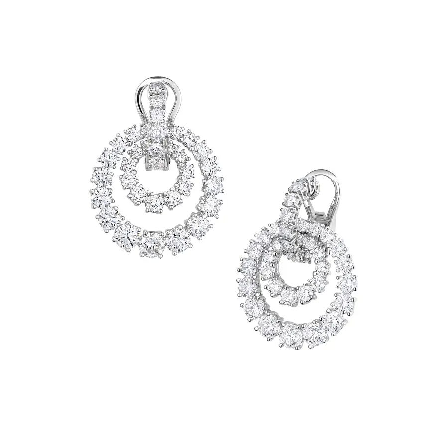 Zlaté Náušnice Chopard L'Heure du Diamant 849059-1001