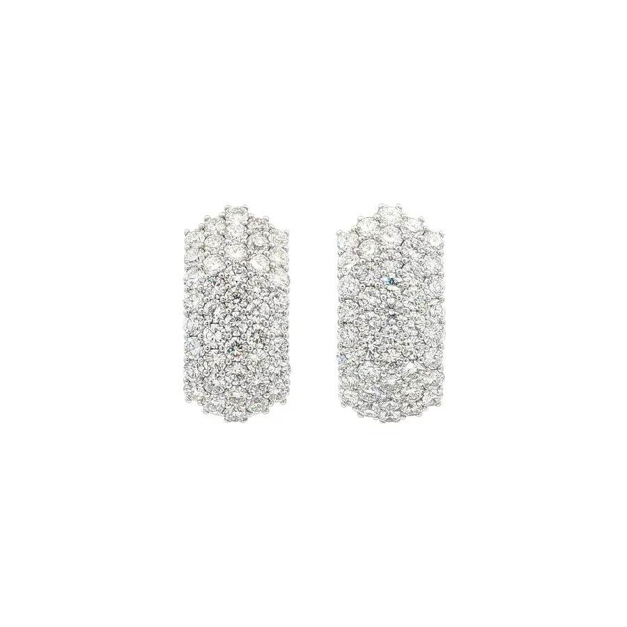 Gold-Ohrringe mit Diamanten