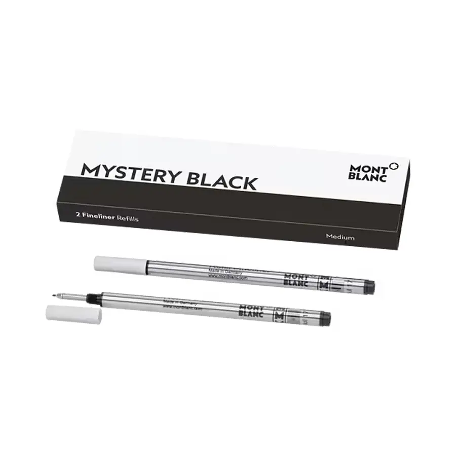 Montblanc 2x Fineliner-Nachfüllminen M, Mystery Black
